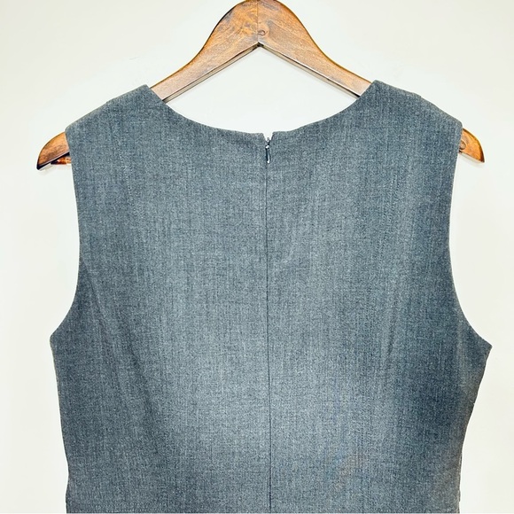 Calvin Klein Knee Length Sheath Dress Sleeveless Dark Charcoal Medium - Picture 7 of 8